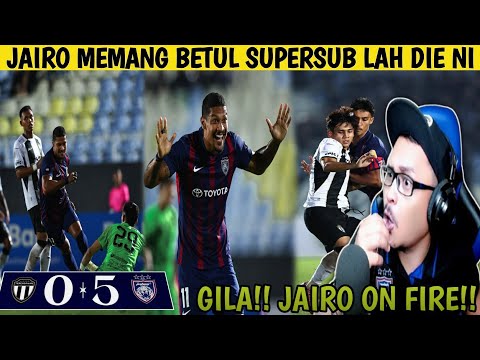 JDT MENGGANAS LAGI‼️ TERENGGANU TAK SEMPAT BERNAFAS – 5 GOL TANPA BALAS | Wak Lonjong