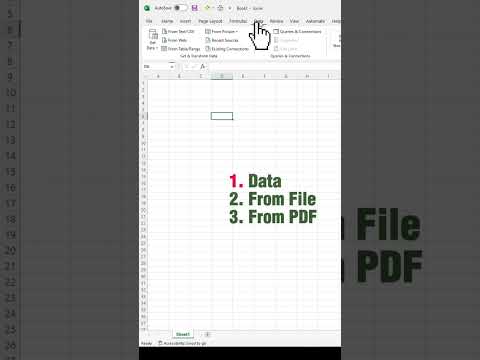 How To Convert PDF To Excel? #excel #howto #viral