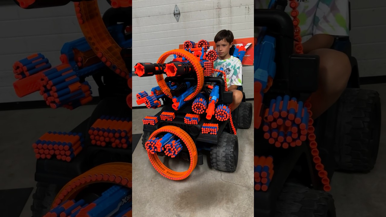 XSHOT Insanity Tank Battle | Nerf Shorts by MacDannyGun