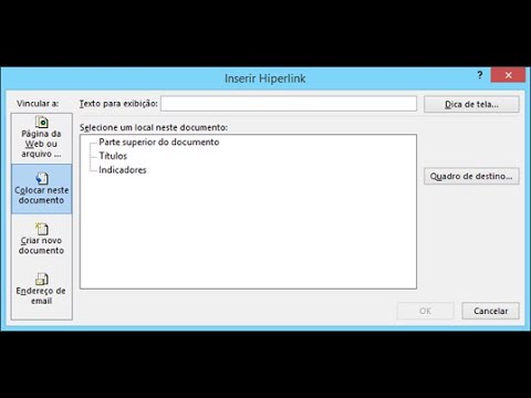 Criar hiperlink para indicador no Word 📎