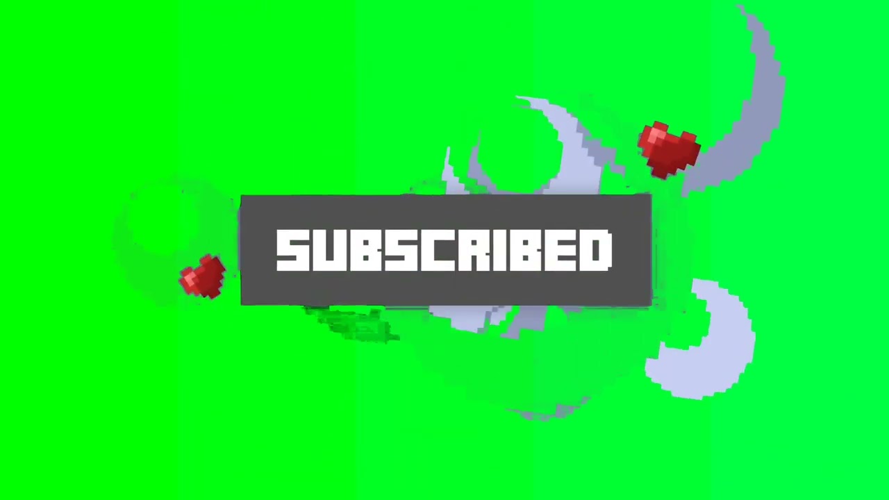 Minecraft Subscribe Download And Green Screen