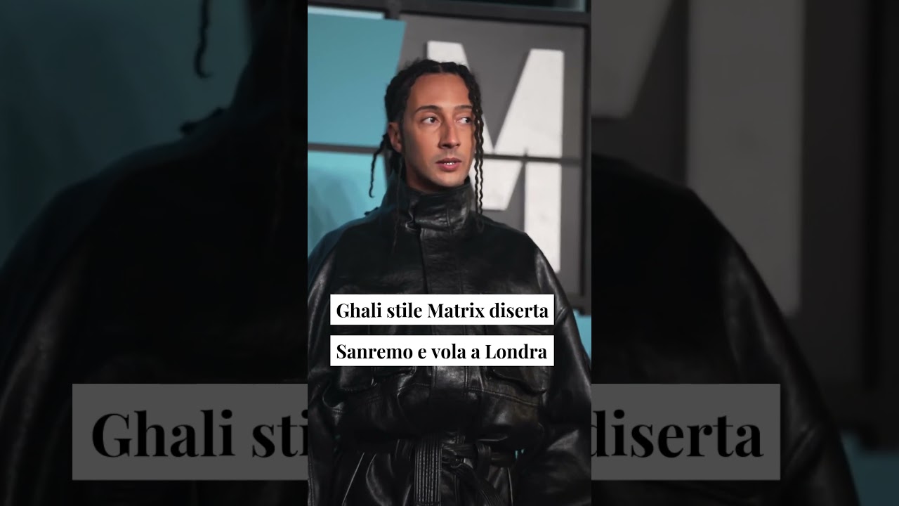 Ghali a Sanremo e Londra in Matrix Style 🎬