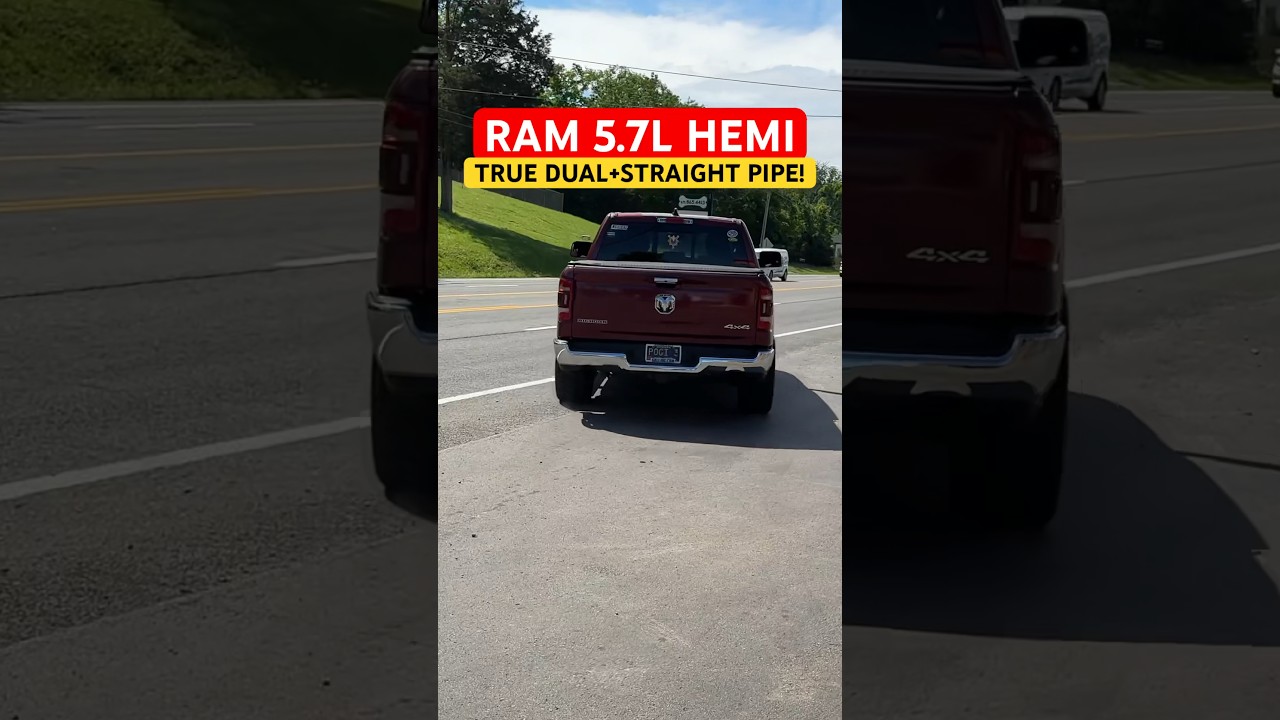 2019 RAM 1500 5.7L HEMI V8 with Dual Straight Pipes 🚗