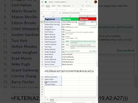 How to compare two lists to find missing values in excel - Excel Tips and Tricks