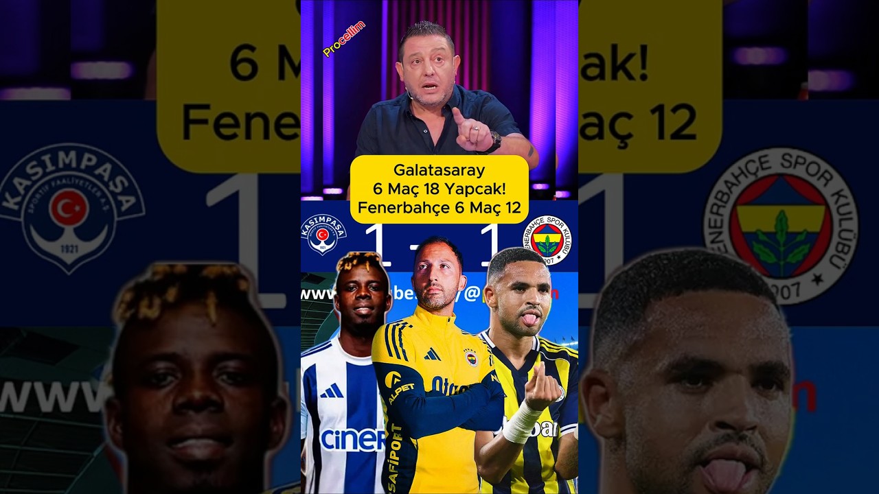 Galatasaray Konya Maçında 18 Gol Bekleniyor! Fenerbahçe 6 Maçta 12 Puan Topladı ⚽