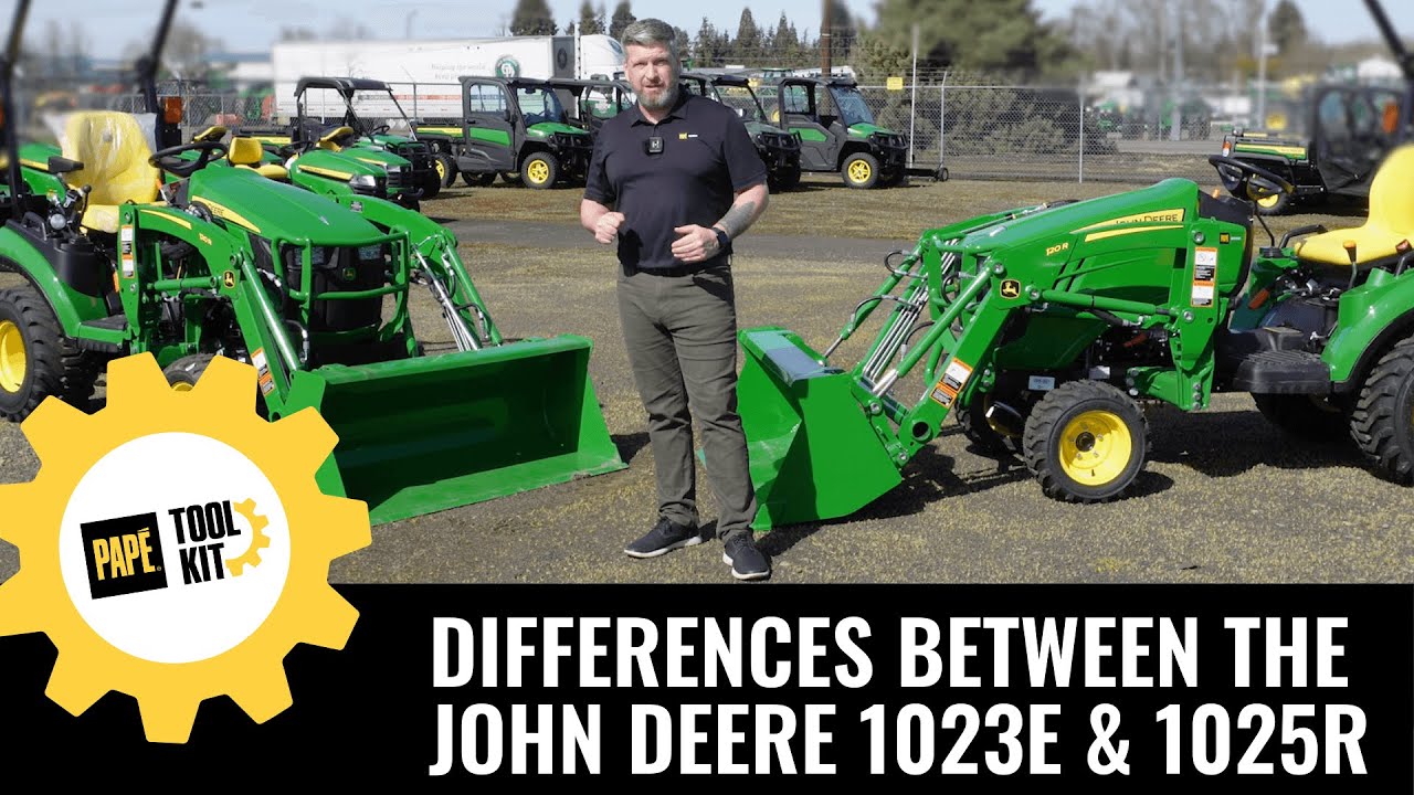 Differences Between the John Deere 1023E and 1025R Tractors