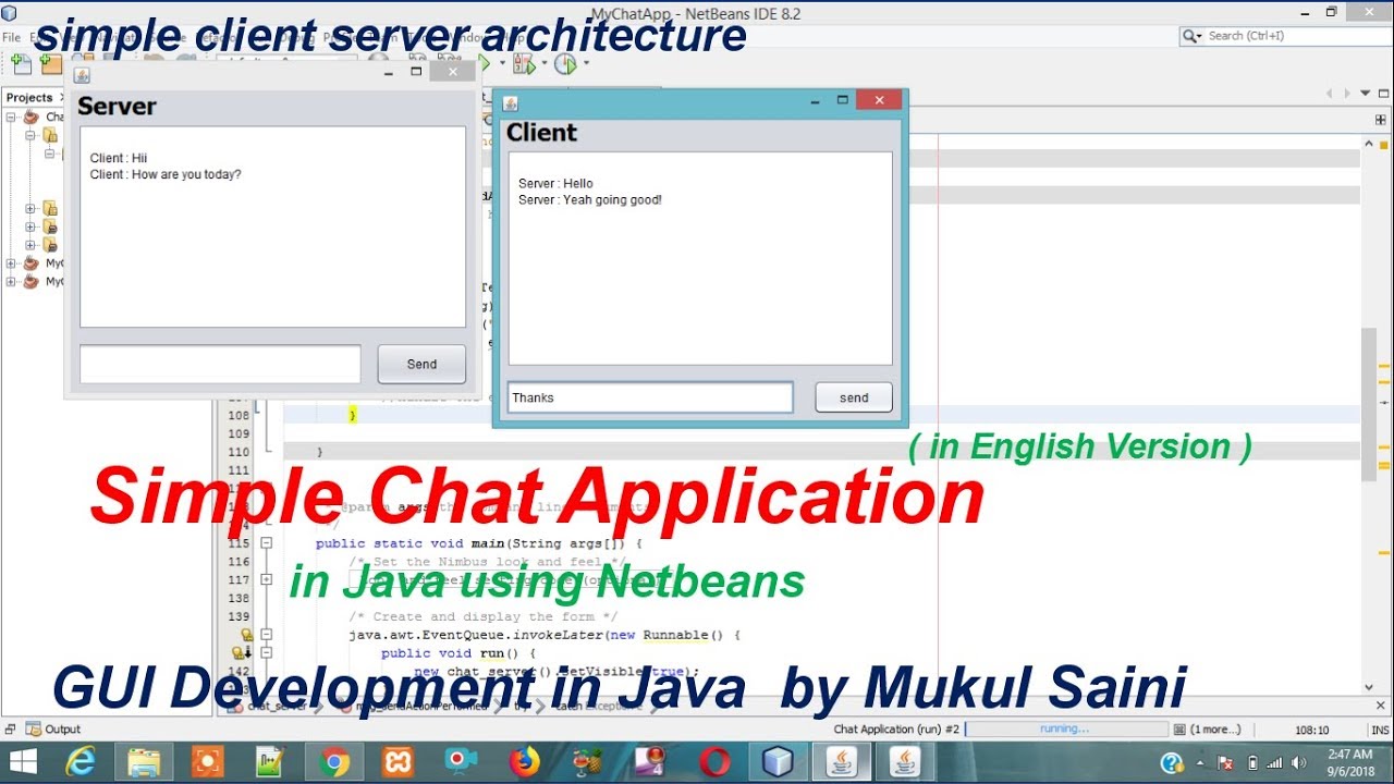 Java NetBeans Chat App Tutorial 📱