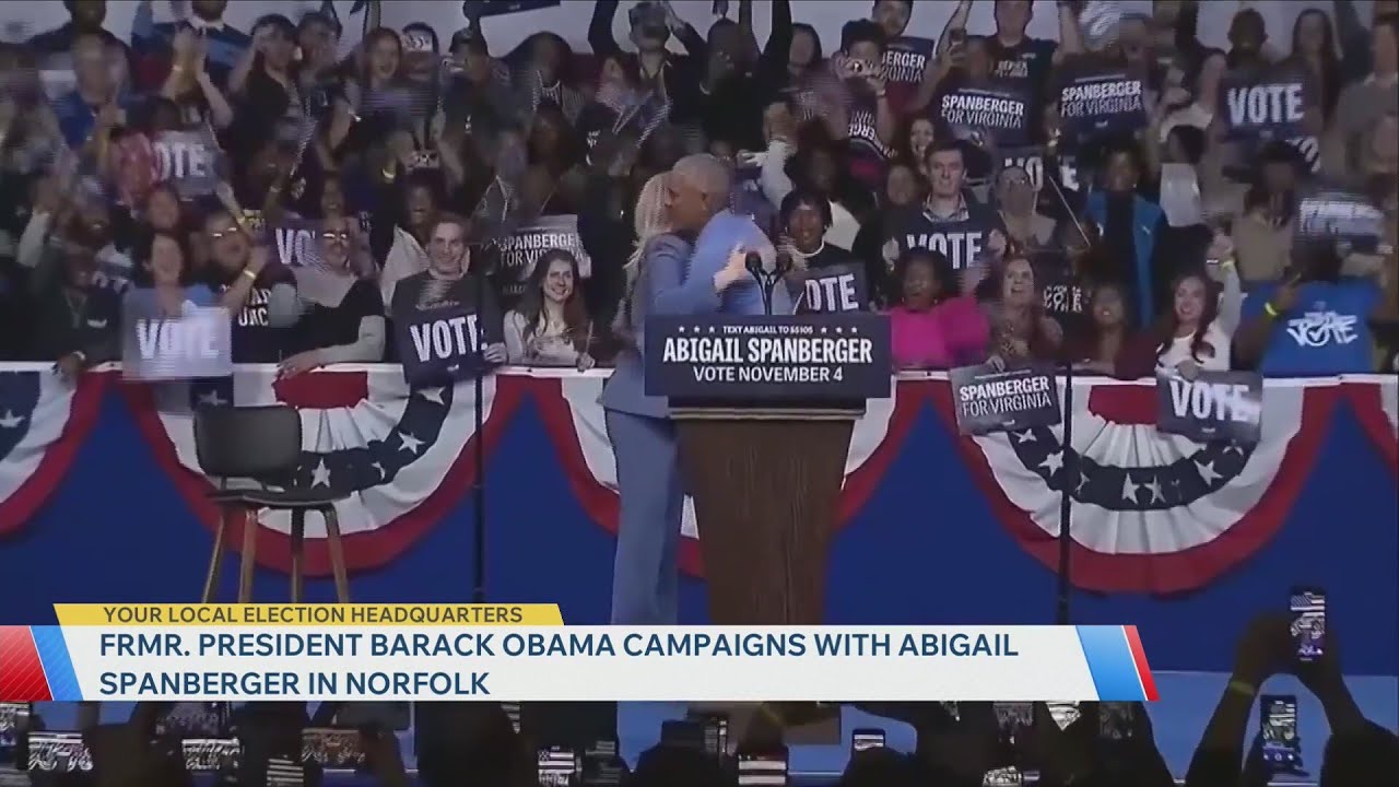 Barack Obama Joins Campaign Rally with Abigail Spanberger in Norfolk 🗳️