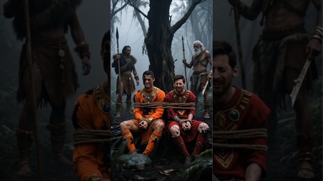 Nightmare in the Jungle: Ronaldo & Messi Trapped – Ronaldo’s Son to the Rescue! 🪓🔥