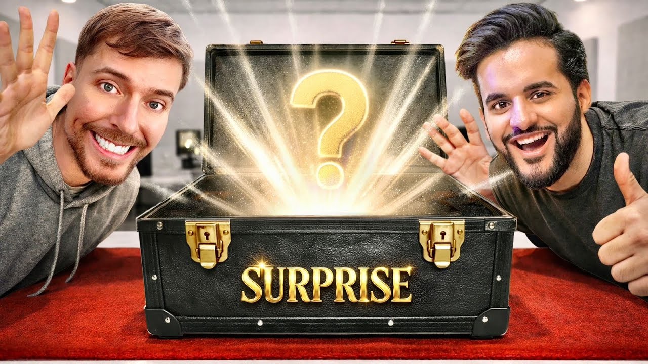 Surprised @MrBeast with a Custom Gift! 🎁