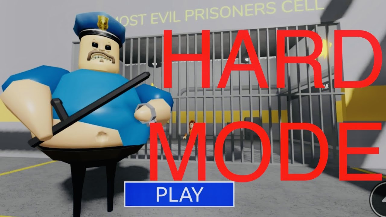 Roblox Barry Prison Run Obby HARD Mode Walkthrough 🎮