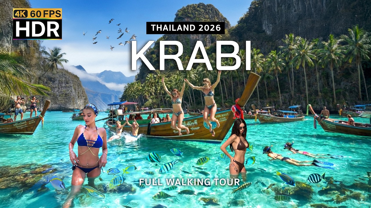 🇹🇭 4K HDR | the world’s most beautiful island 2026 🔥 Phi Phi Island, in Krabi, Thailand!