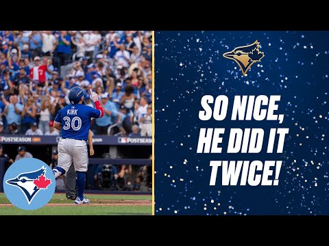 DID IT AGAIN: Alejandro Kirk CLOBBERS his second homer of Game One!