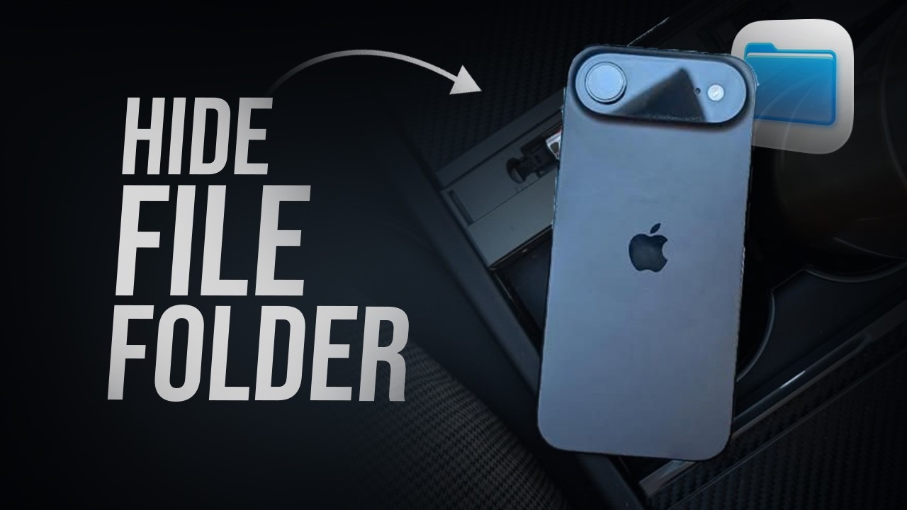 How to Hide File Folder in iPhone (tutorial)