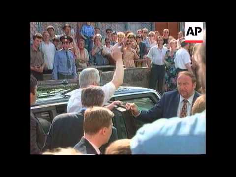 Russia -  Yeltsin In  Astrakhan