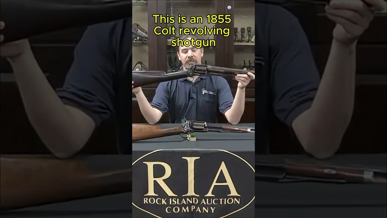 Vintage Colt 1855 10-Gauge Revolving Shotgun: A Rare Antique 🔫