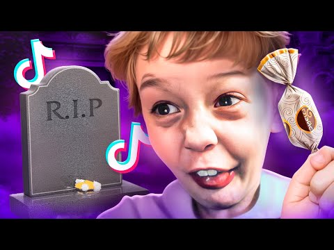 ШКОЛЬНИКИ ВОРУЮТ КОНФЕТЫ С КЛАДБИЩ - НОВЫЙ ТРЕНД В ТИК-ТОКЕ