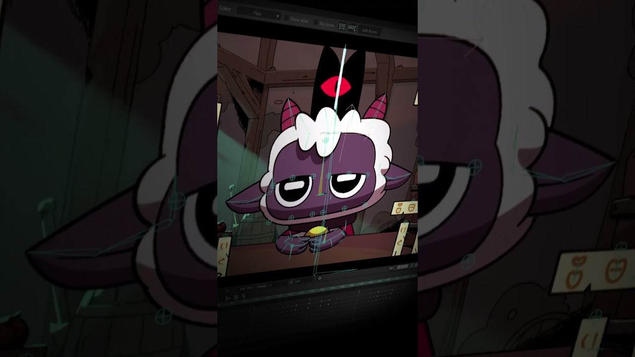 Amazing 2D Cult of the Lamb Rig Created with Moho by @luchq 🎨