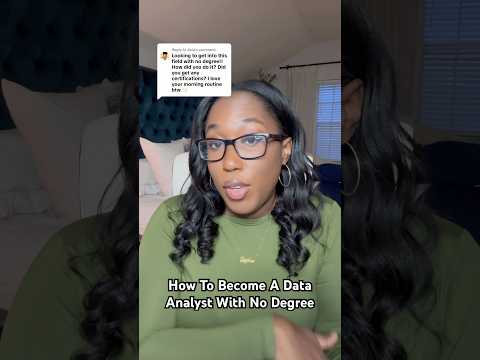 How To Become A Data Analyst With No Degree Or Prior Experience #dataanalyst #tech #breakingintotech