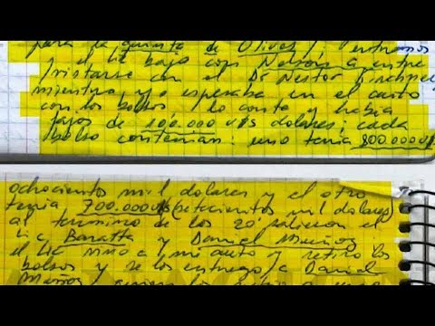 Notebooks kept by driver provide key evidence in Argentina graft probe