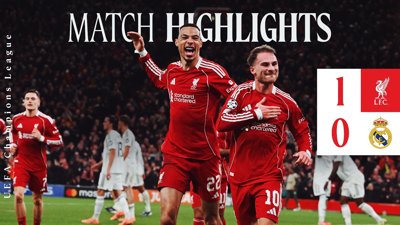 Liverpool 1-0 Real Madrid | Mac Allister Scores Winning Goal | UEFA Champions League Highlights