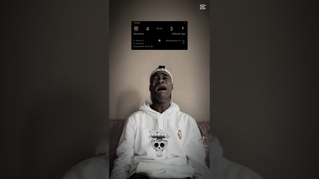 Madridistas Lloran ante la remontada del Barcelona