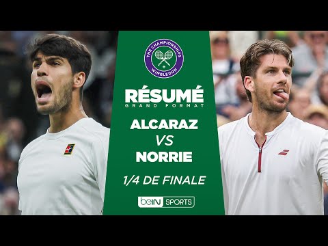 WIMBLEDON : Carlos ALCARAZ vs Cameron NORRIE | Quart de finale