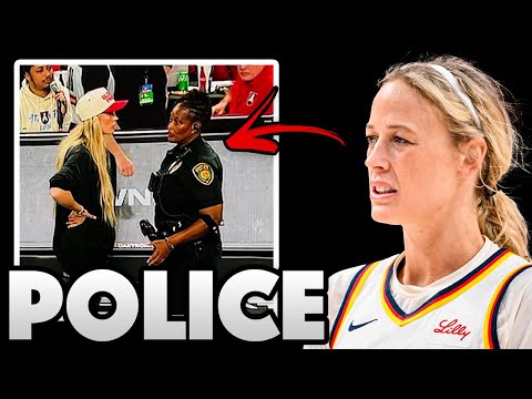 Polics Officer REMOVES Sophie Cunningham & Caitlin Clark From The Court During Playoff Game...