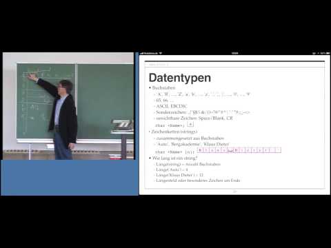 Grundlagen der Informatik, Professor Froitzheim, Vorlesung 02, Teil I, 16.10.2012