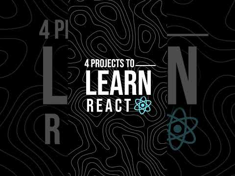 4 Projects to LEARN REACT ! | Beginners to Advance | #webdevelopment #reactjs