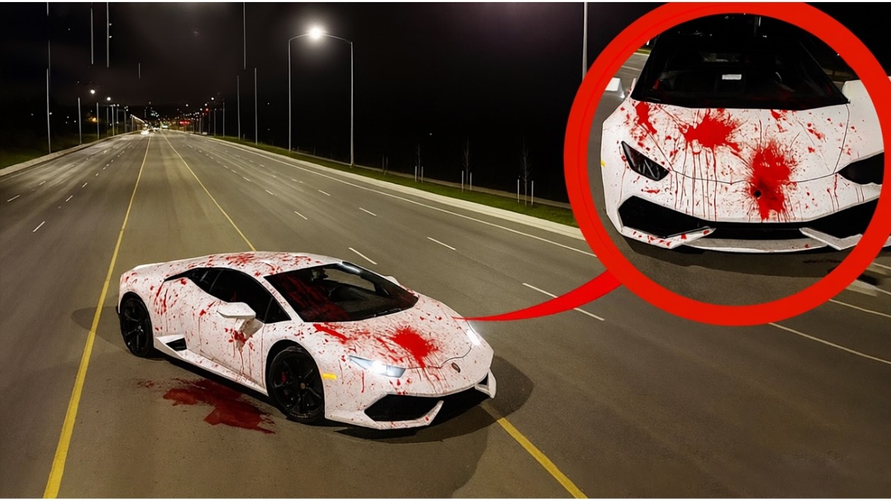 Lamborghini Covered in Blood? 🚗⚠️ Beware!