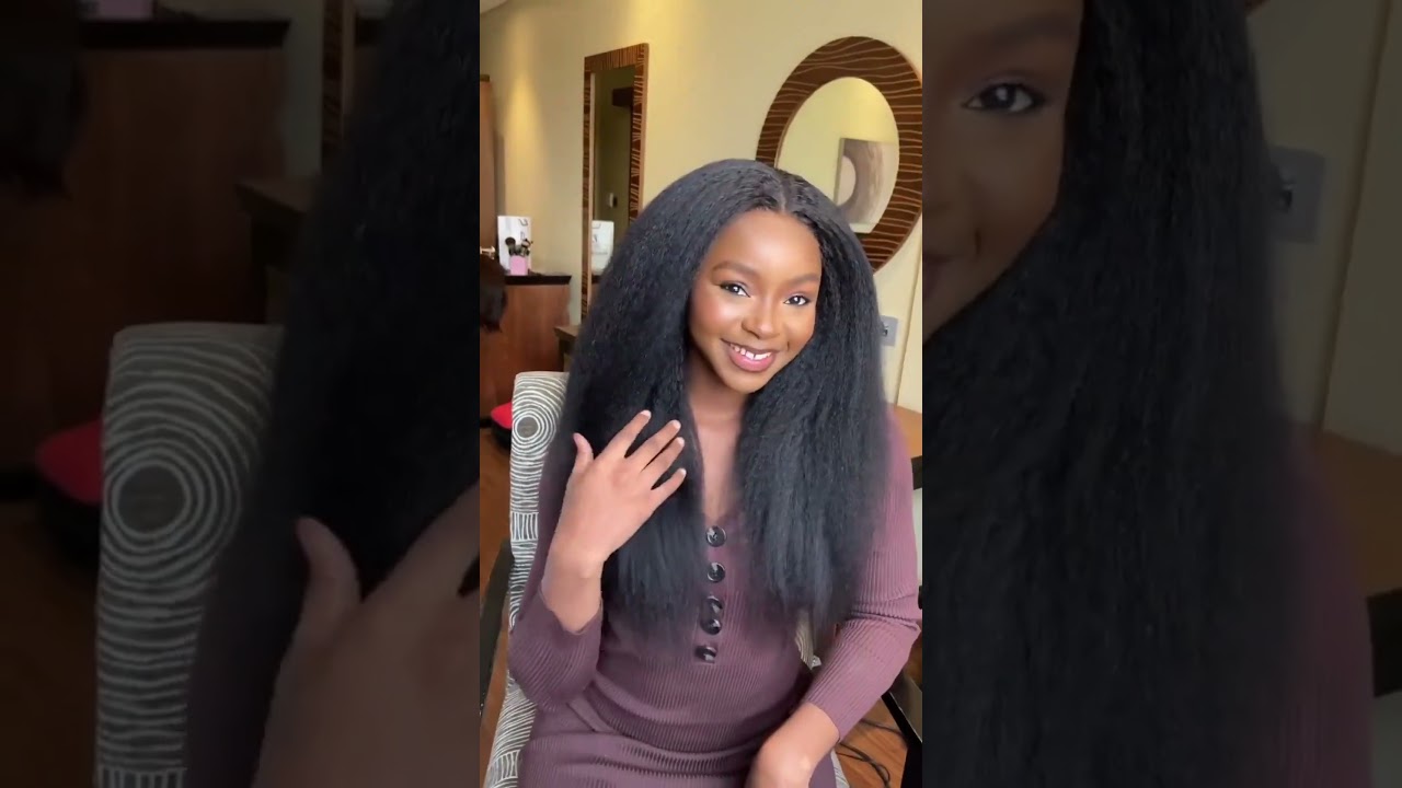 Kinky Straight Peruvian Hair Wig 24in - Save $20 on $149+