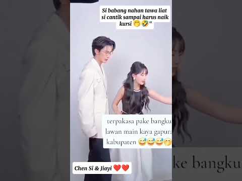 adegan bikin gemes banget 🤭🥰 #short #chensi #jiayi #dramachina #minidrama #cdrama