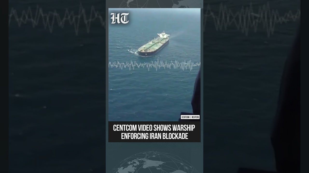 CENTCOM Shares Footage of Iran Blockade Enforcement Near Hormuz Strait | #shorts