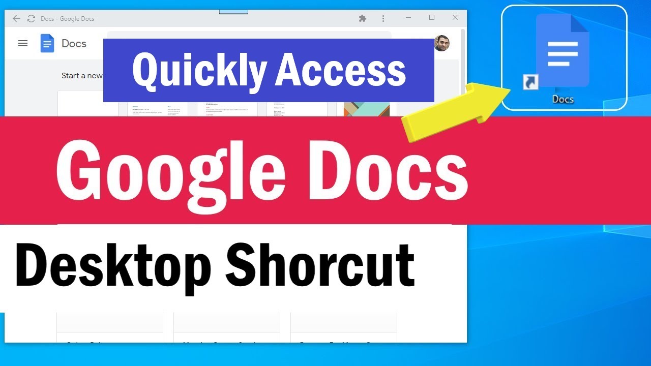 Create Google Docs Desktop Shortcut on PC 🖥️
