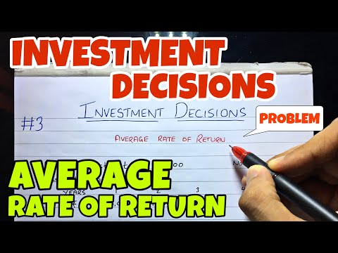 #3 Average Rate of Return (ARR) - Investment Decision - Financial Management ~ B.COM / BBA / CMA