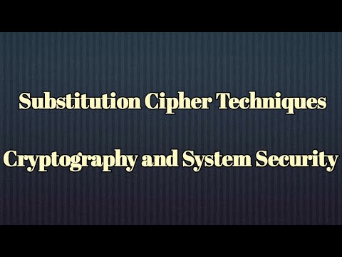 Substitution Cipher Techniques |1st Ceaser Cipher | Cryptography and System Security
