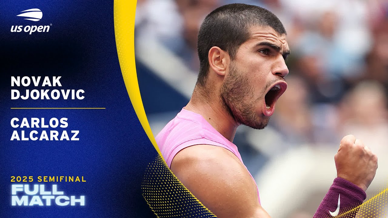 Novak Djokovic vs. Carlos Alcaraz Full Match | 2025 US Open Semifinal