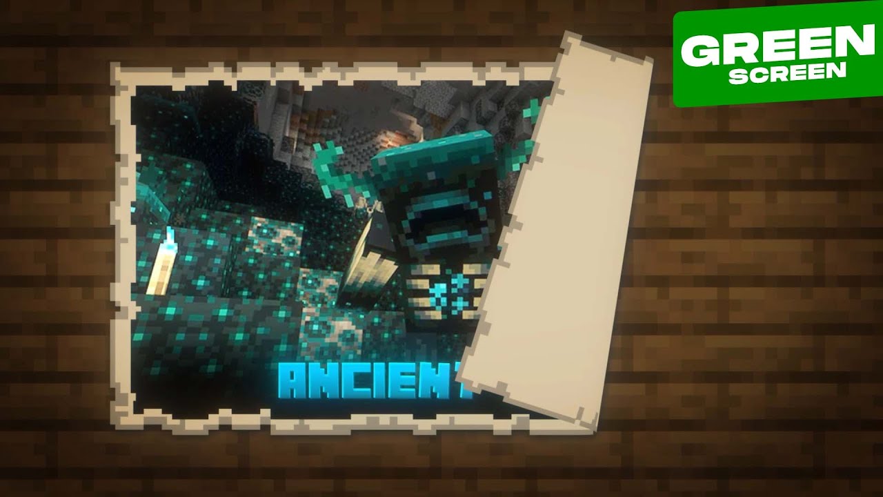 Structures Map animation minecraft green screen ✨