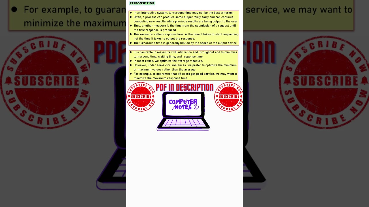 Scheduling Criteria in Operating Systems 📄