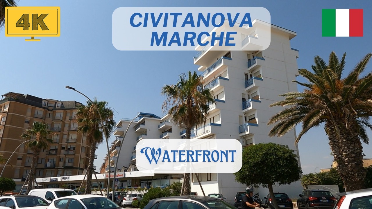Explore Civitanova Marche Waterfront in Stunning 4K 🌅 | Real City Life & Travel Idea