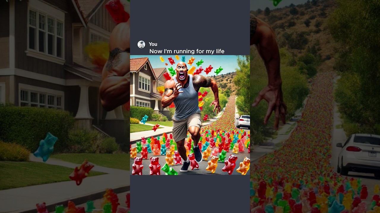 Gummy Bears Chase Me (AI Edition) 🐻