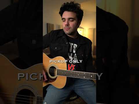 Acoustic Guitar Pickup vs. Microphone #acousticguitar #guitar #microphone