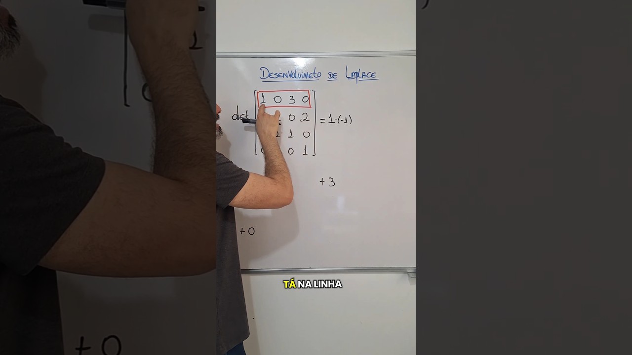 Determinante 4x4 com Laplace 🧮