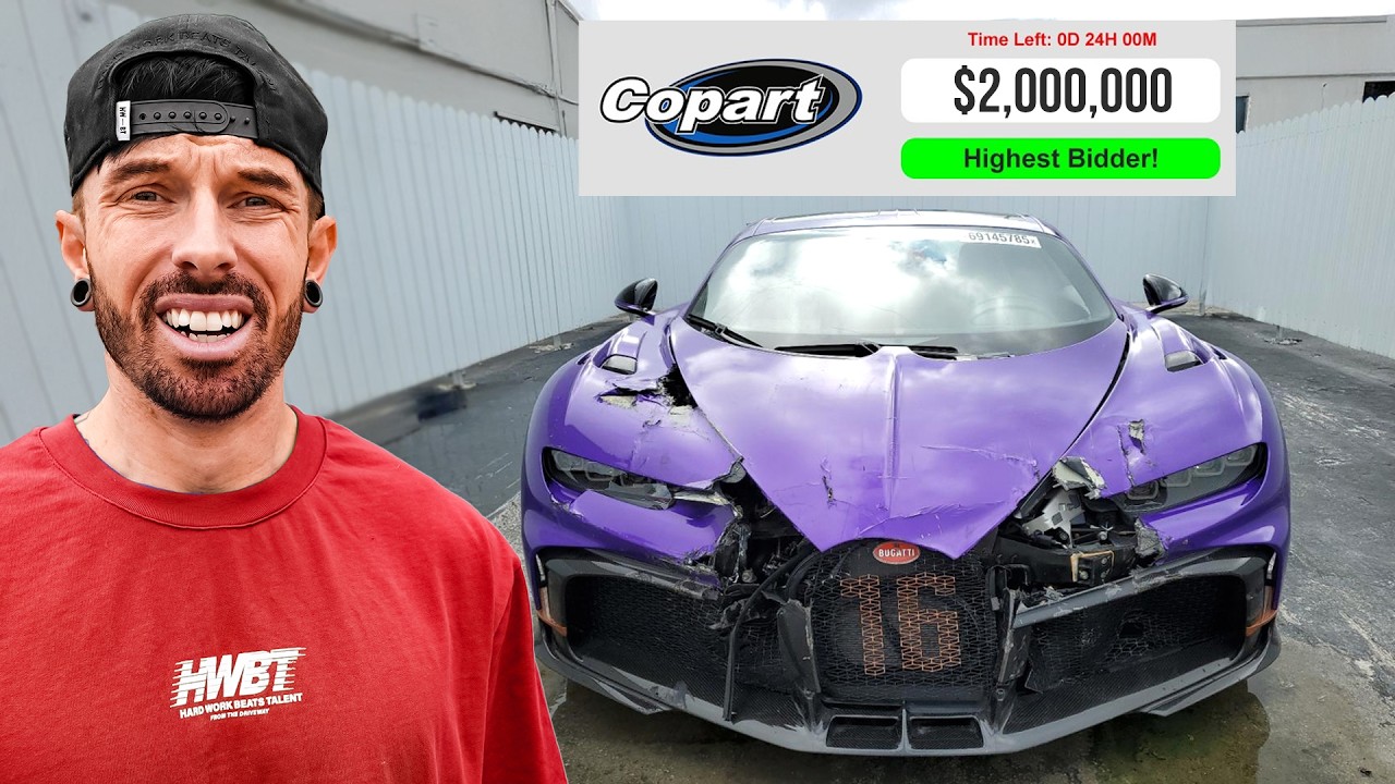 How to Buy a Wrecked Bugatti Chiron Pur Sport Safely π