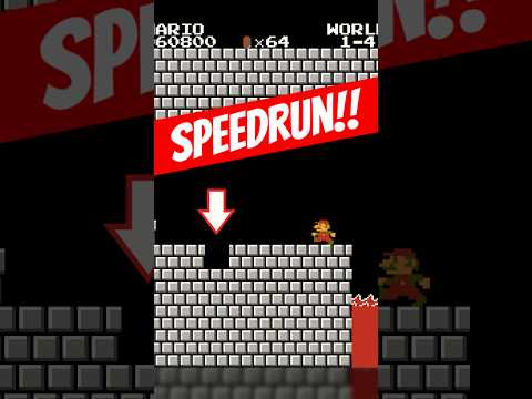 World 1-4 Mega Cannon Speedrun - No Commentary