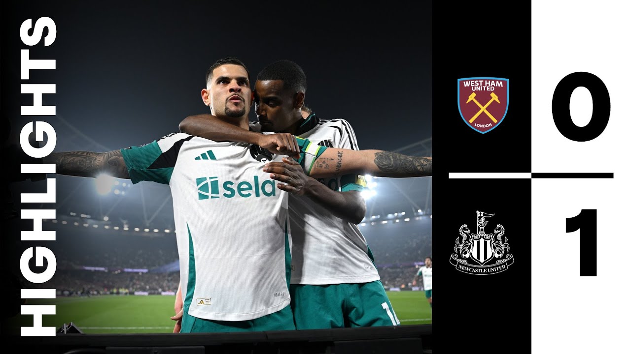 Newcastle United Secures 1-0 Win Over West Ham | Premier League Highlights ⚽