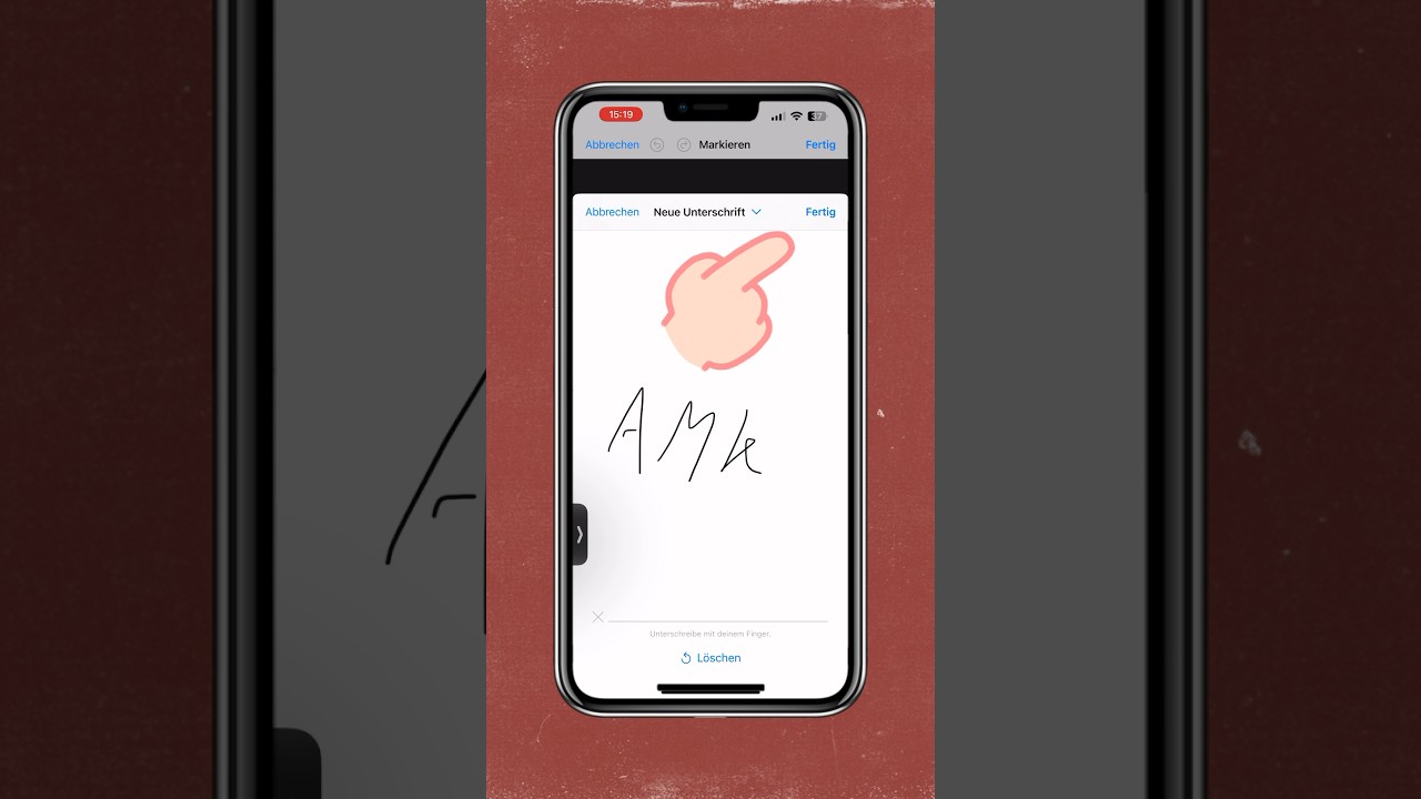 iPhone Unterschrift erstellen ✍️