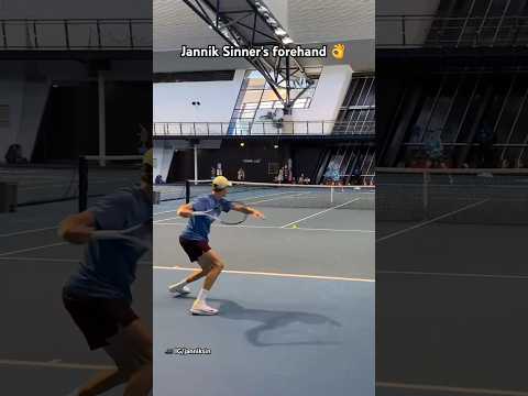 The Jannik Sinner Forehand 👌🚀 (Practice at the Australian Open 2025) #tennis