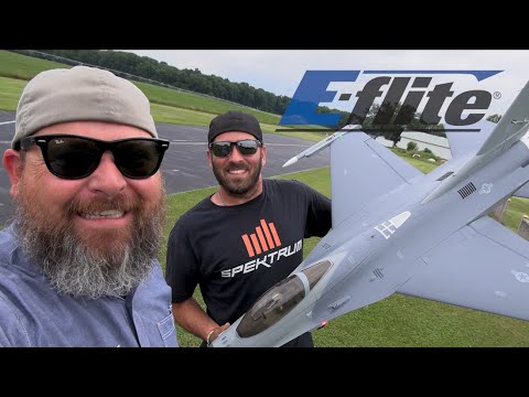 NEW RC JET WARBIRD!!! E-flite F-16 Falcon 80mm EDF Smart Jet Bobby K SHAKEDOWN